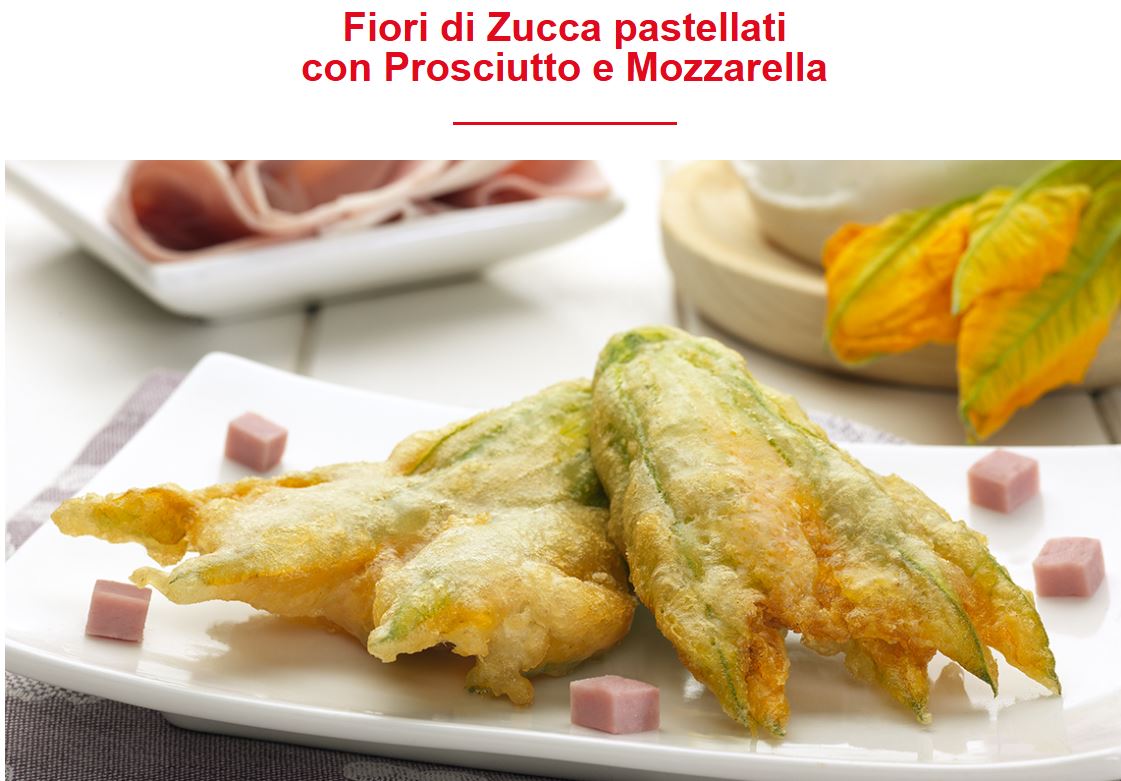 FIORI DI ZUCCA PASTELLATI PROSCIUTTO KG.2
